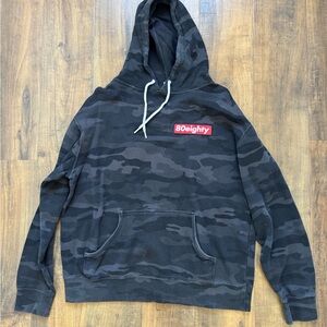 Men's Black Camo Hoodie